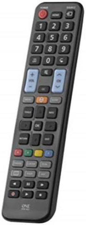 one for all samsung tv replacement remote works with all samsung tvs led lcd plasma ideal tv replacement remote control with same functions as the original samsung remote black urc1810