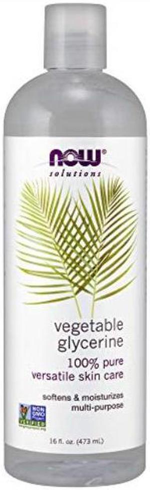 now solutions, vegetable glycerin, 100% pure, versatile skin care, softening and moisturizing, 16ounce