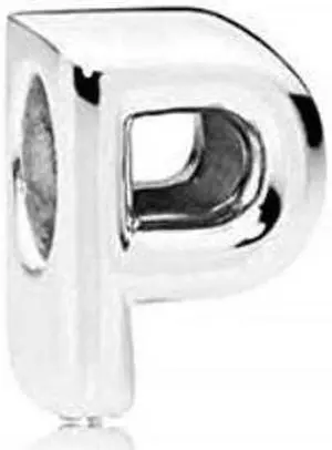 pandora letter p charm