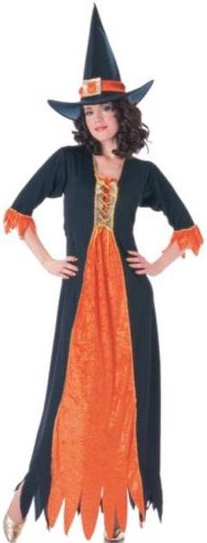 rubie's adult gothic witch costume black/orange