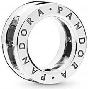 pandora reflexions logo 925 sterling silver clip charm  797598