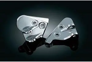 kuryakyn 4544 motorcycle foot controls: footpeg mounts for 200117 honda motorcycles, chrome, 1 pair