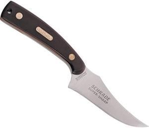old timer 152ot sharpfinger 7.1in s.s. full tang fixed blade knife with 3.3in clip point skinner blade and sawcut handle for outdoor, hunting and camping