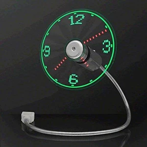 blinkee led fan clock with usb connection by blinkee led fan clock with usb connection by