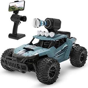 deerc rc cars de36w remote control car with 720p hd fpv camera 116 scale offroad remote control truck high speed monster trucks for adults kids all terrain 30 min play rc toys gift for boys and