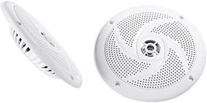 pair rockville rsm65w 6.5" 320 watt waterproof shallow slim marine boat speakers