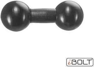 ibolt 25mm / 1 inch to 25mm / 1 inch composite extension ball adapter for industry standard dual ball socket mounting arms