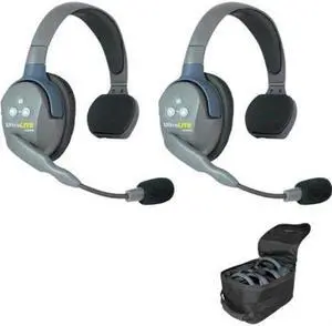 eartec ul2s ultralite 2person system, includes singleear master headset and singleear remote headset