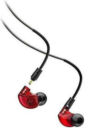 mee audio m6 pro musicians' inear monitors with detachable cables; universalfit and noiseisolating 2nd generation red