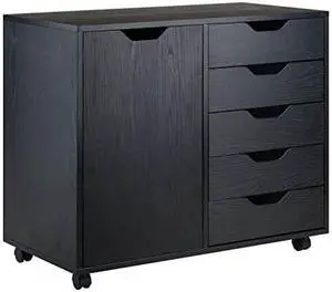 winsome wood halifax storage/organization, black