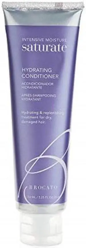brocato saturate daily hair conditioner: intensive moisture hydrating conditioner with fortifying keratin and moisturizing aloe for dry, damaged hair  contains no sulfate or parabens  5.25 oz