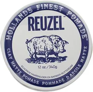 reuzel clay matte pomade, 12 ounce