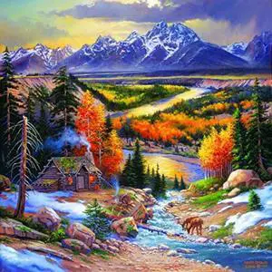 fall retreat 500 piece jigsaw puzzle by sunsout