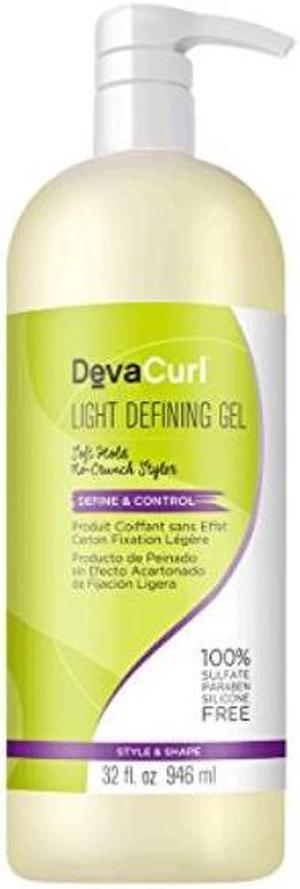 devacurl light defining styling hair gel, 32 fl oz pack of 1