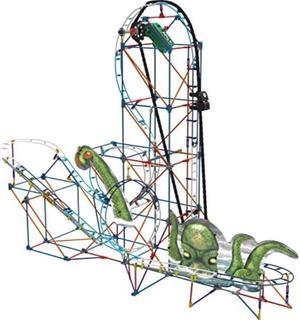 k'nex thrill rideskraken's revenge roller coaster building setages 9+ engineering education toy