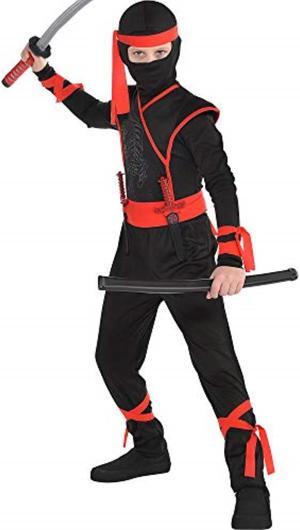 amscan shadow ninja halloween costume for boys, small, with included accessories