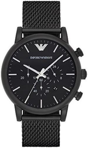emporio armani men's ar1968 dress black quartz watch
