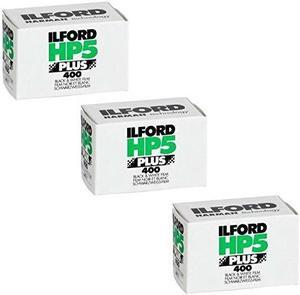 Ilford HP-5 Plus 400 Fast Black and White Professional Film, ISO 400, 35mm, 36 Exposures - 3 Pack