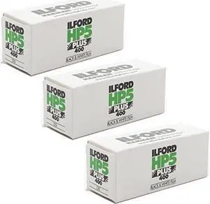 3 rolls ilford hp5 400 120 film