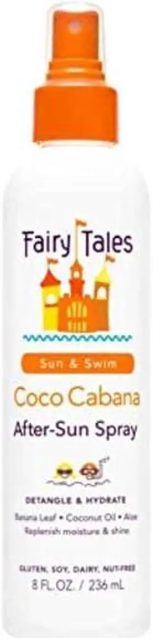 fairy tales sun & swim coco cabana aftersun spray for kids  8 oz