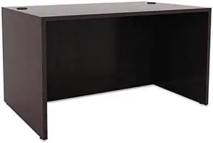 Alera Valencia Series Straight Desk Shell, 47 1/4w x 29 1/2d x 29 5/8h, Espresso