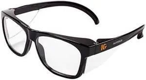 kleenguard kleenguard maverick safety glasses with intergrated side shields 1 pair 49309 clear antifog lens with black frame kleenguard kleenguard maverick safety glasses with intergrated side shields 1 pair 49309 clear antifog lens with black frame