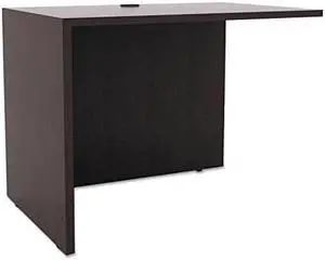 Alera Valencia Series Reversible Return/Bridge Shell, 35w x 23 5/8d, Espresso