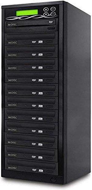 BestDuplicator DVD Duplicator Built-in BD Certified 24x Burner (1 to 11 Target) Copier Tower Replication Recorder + Free
