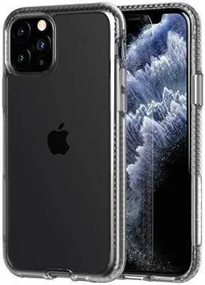 tech21 protective apple iphone 11 pro ultra thin back cover with bulletshield protection  pure clear  transparent