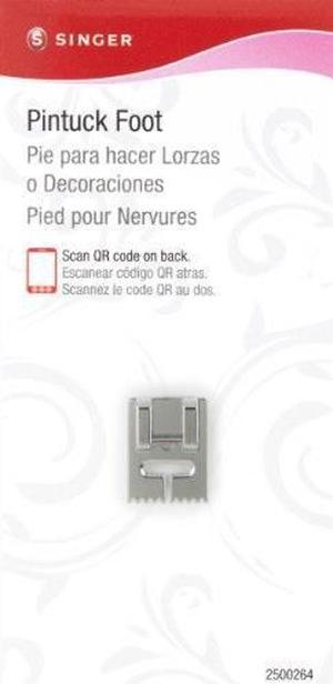 singer pintuck snapon presser foot for lowshank sewing machines