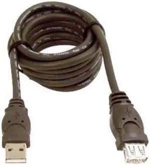 qvs cc2210c10 10 ft. usb 2.0 highspeed 480mbps black extension cable