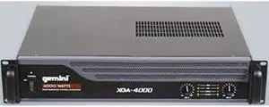 gemini xga series xga4000 professional quality pa system dj equipment power amplifier with 4000 watt instant peak power