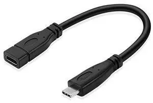 tnp usb type c extension cable  usb c to usb c type c to type c usb 3.1 gen 2 male to female extender fast charging & sync adapter connector cord wire plug for macbook nintendo switch pixel 8 in