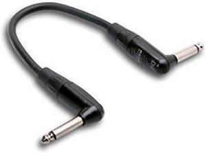 hosa hgtr001rr rean right angle pro guitar patch cable, 12 inch