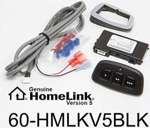 homelink 60hmlkv5blk wireless garage door opener control system for car headliner or sun visor: black