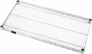 quantum storage systems 1242c1 extra shelf for 12" deep wire shelves, chrome finish, 800 lb. load capacity, 1" height x 42" width x 12" depth