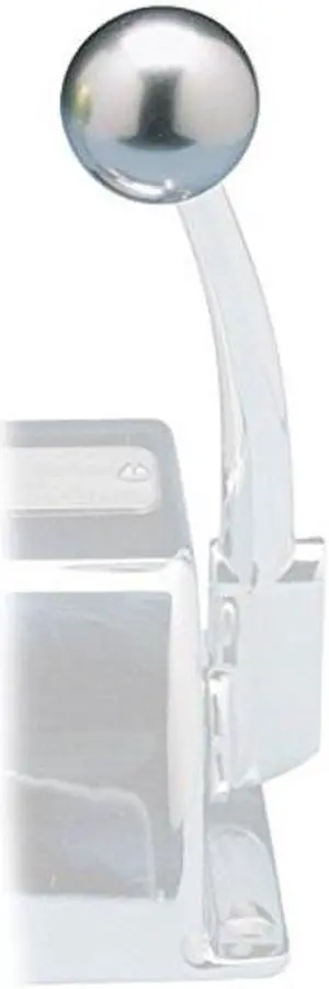 Rupp Control Knob Silver For Morse Controls (3/8-24 Thread) [03-1226-23S]