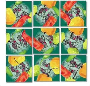 B Dazzle Chili Today Hot Tamale Scramble Squares 9 Piece Puzzle B Dazzle Chili Today Hot Tamale Scramble Squares 9 Piece Puzzle