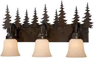 vaxcel vl55503bbz yosemite 3 light vanity light, burnished bronze finish
