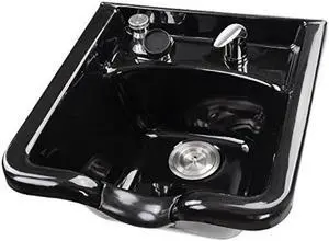 shampoo bowl hair sink w/gel neck rest hair trap cupc vacuum breaker barber salon spa mounting ability