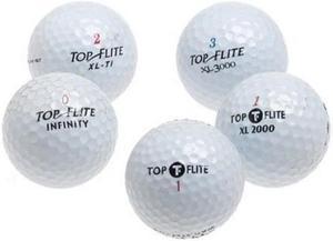 top flite 48 recycled golf balls in mesh bag