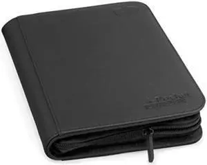 4 pocket zipfolio xenoskin deck case, black 4 pocket zipfolio xenoskin deck case, black