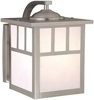 vaxcel ow14673st mission 7inch outdoor wall light, stainless steel
