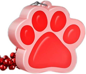 blinkee light up red paw print charm necklace by blinkee light up red paw print charm necklace by