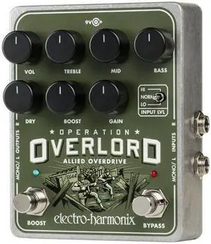electroharmonix operation overlord allied overdrive pedal