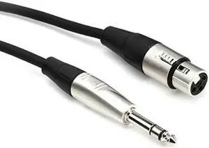 hosa hxs030 pro balanced interconnect, rean xlr3f to 1/4 in trs, 30 ft