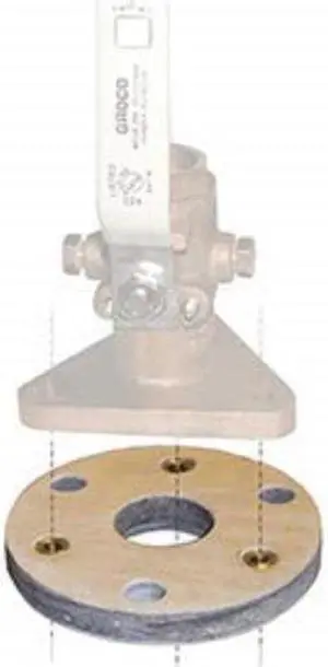 GROCO BB-2 BACKING BLOCK FITS 1 1/4 & 1 1/2 SEACOCKS