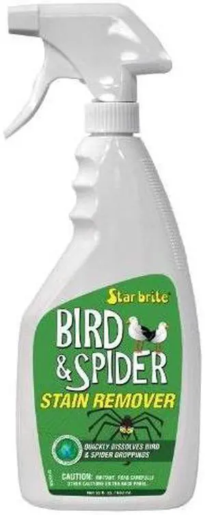 star brite 095122p spider & bird stain remover, 22 oz, white