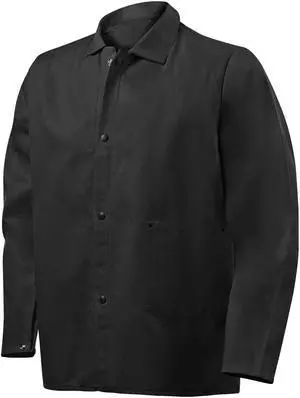 Steiner 1080-L 30" 9oz. Black FR Cotton Jacket, Large