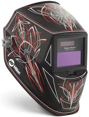 Miller 287815 Classic Series Auto Darkening Welding Helmet with ClearLight Lens, Rise Miller 287815 Classic Series Auto Darkening Welding Helmet with ClearLight Lens, Rise